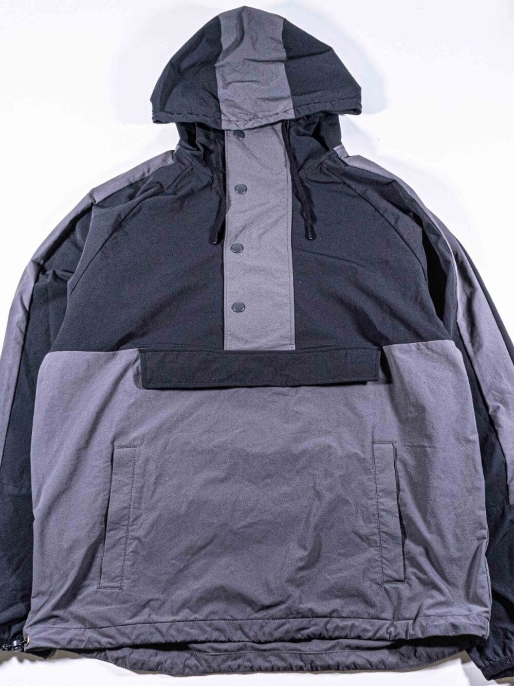 Fourlaps 1/2 Zip Packable Anorak Jacket Pullover Mens Large Windbreaker Hooded